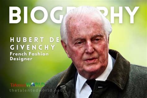 hubert de givenchy en francais|hubert de givenchy biography.